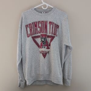 Vintage Gray Alabama Crimson Tide Crewneck Sweater